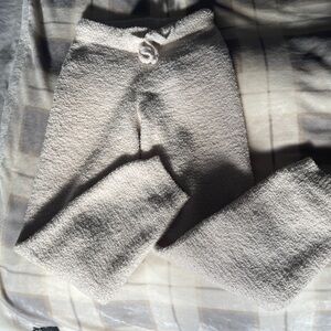 Cozy Cream Fuzzy Pants